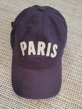 H&M Navy Blue 'PARIS' Baseball Cap O/S